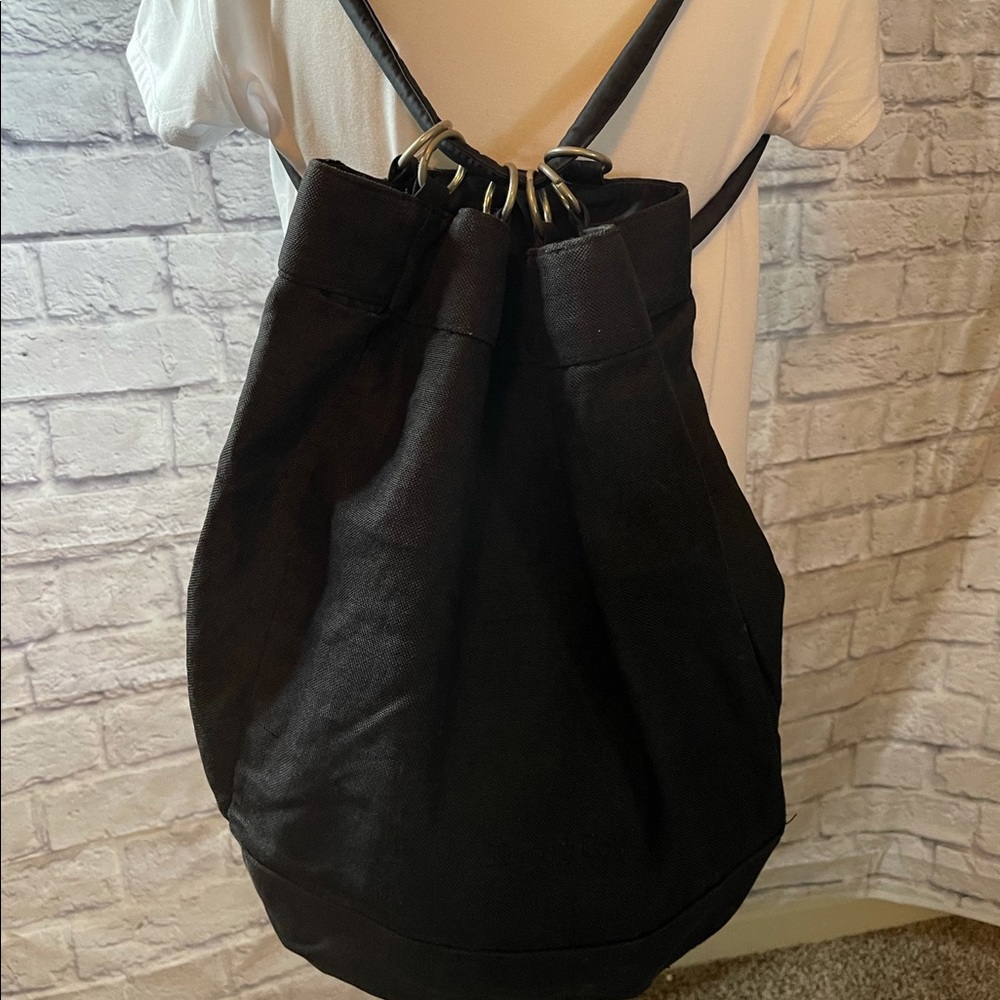 Kenneth Cole Canvas Backpack Black